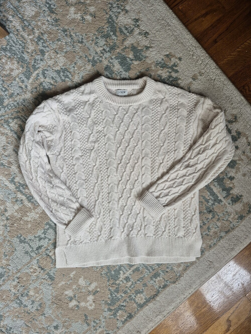 J Crew Cable Knit Sweater SZ M